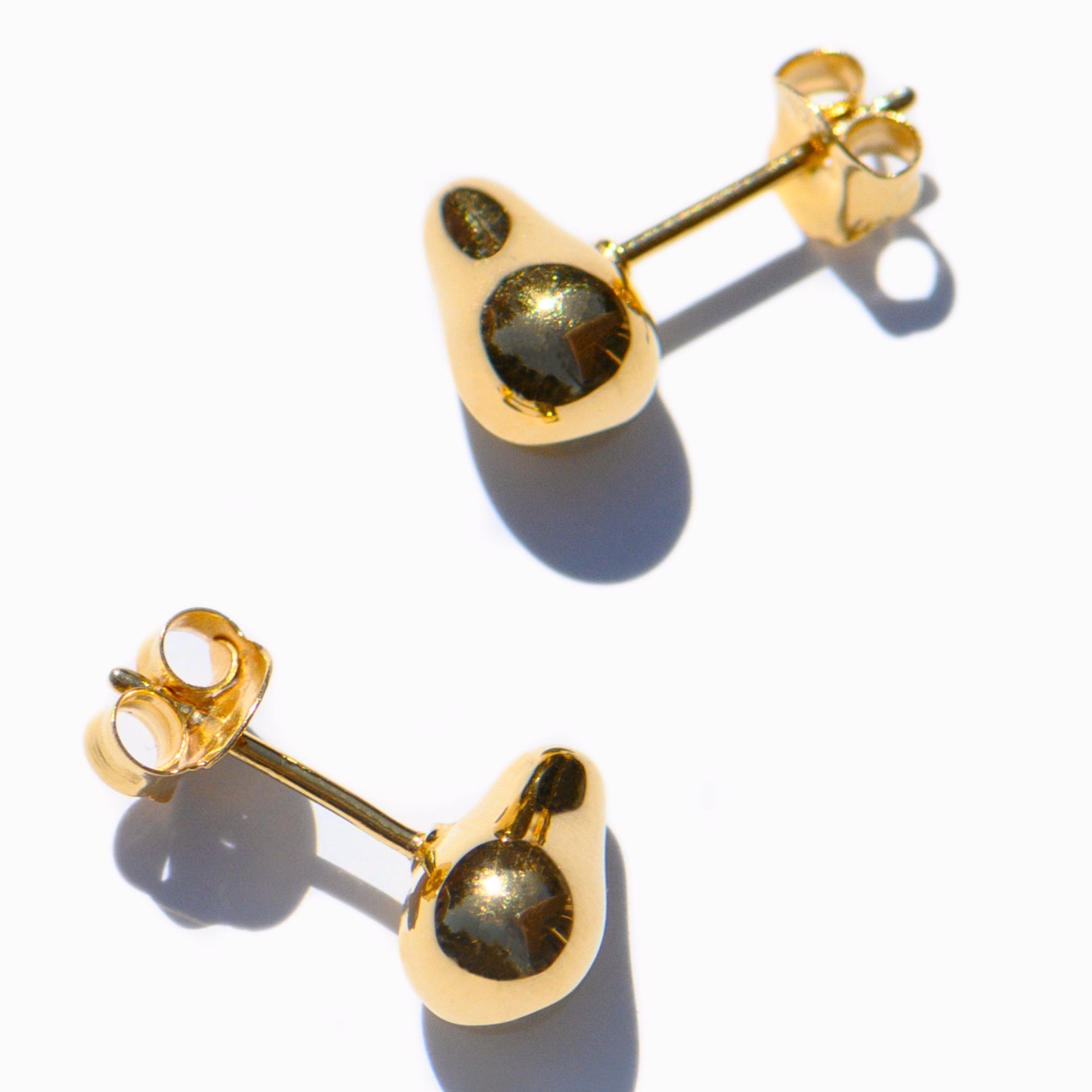 Mini Pear Earrings | 18K Gold-Plated on Brass