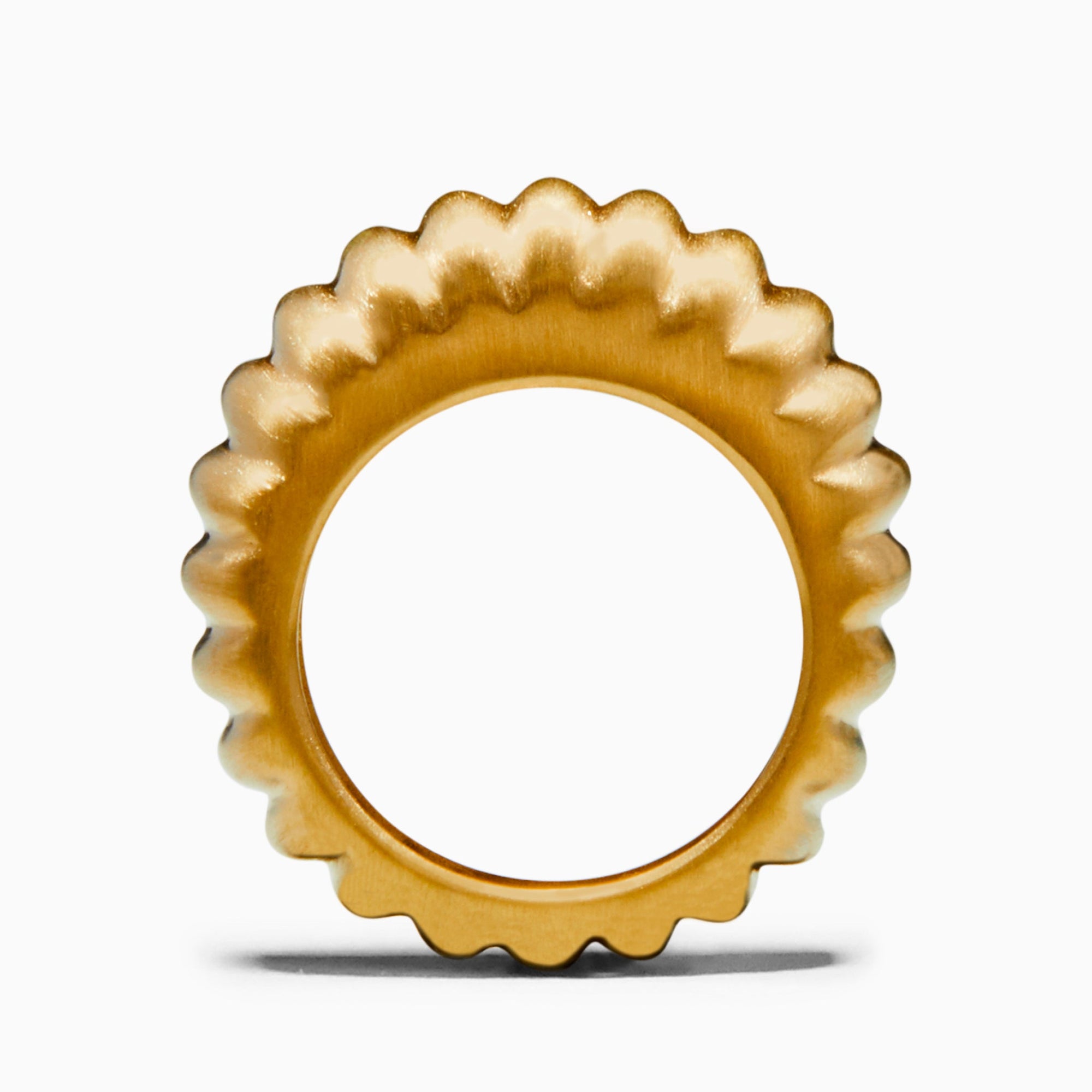 Shell Ring - Satin Finish | 18K Gold-Plated on Brass