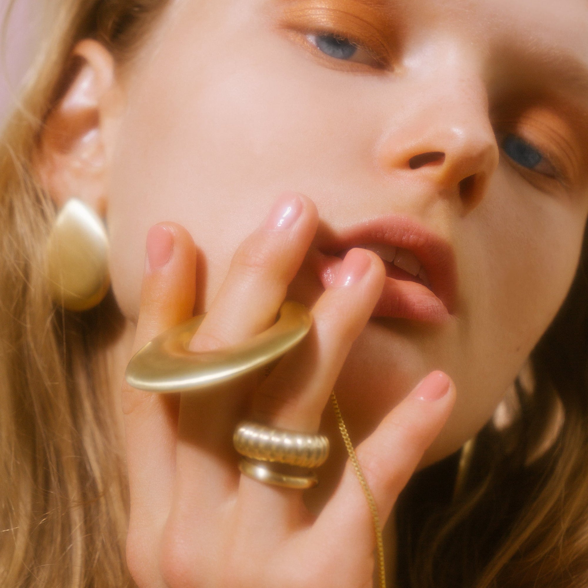 Shell Ring - Satin Finish | 18K Gold-Plated on Brass