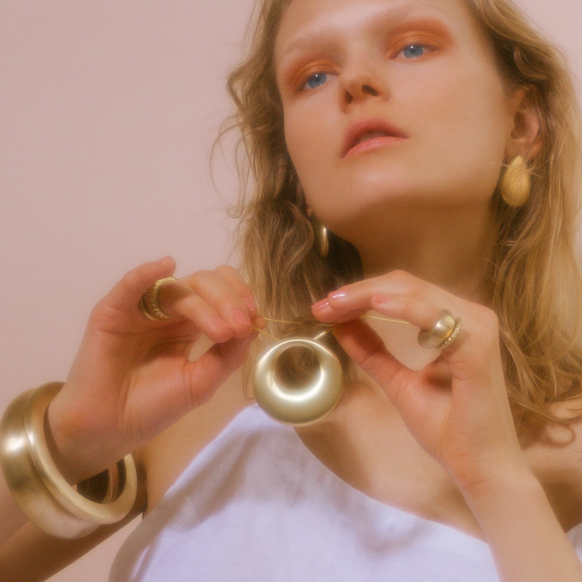 Shell Ring - Satin Finish | 18K Gold-Plated on Brass