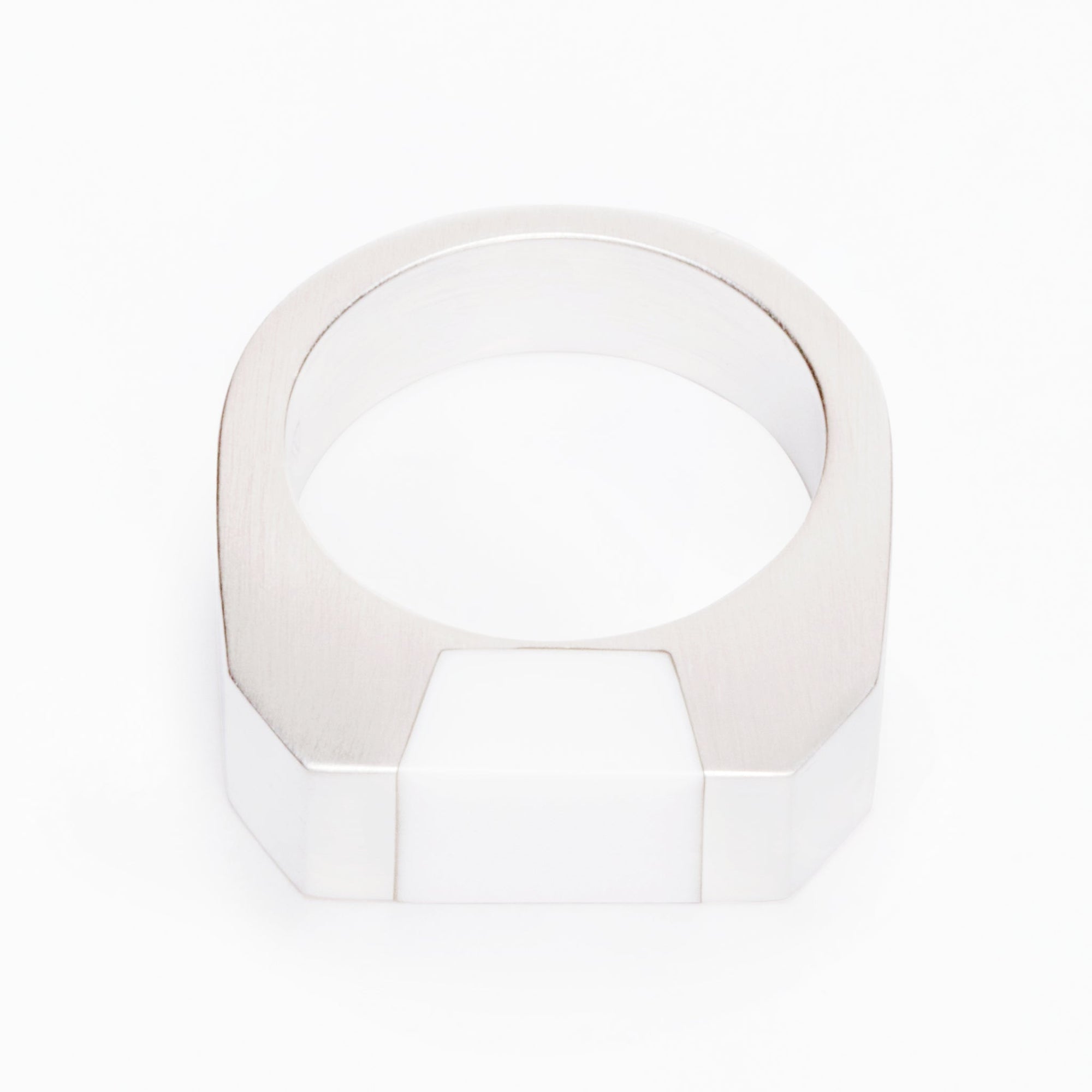 Syd Ring | Sterling Silver | White Agate