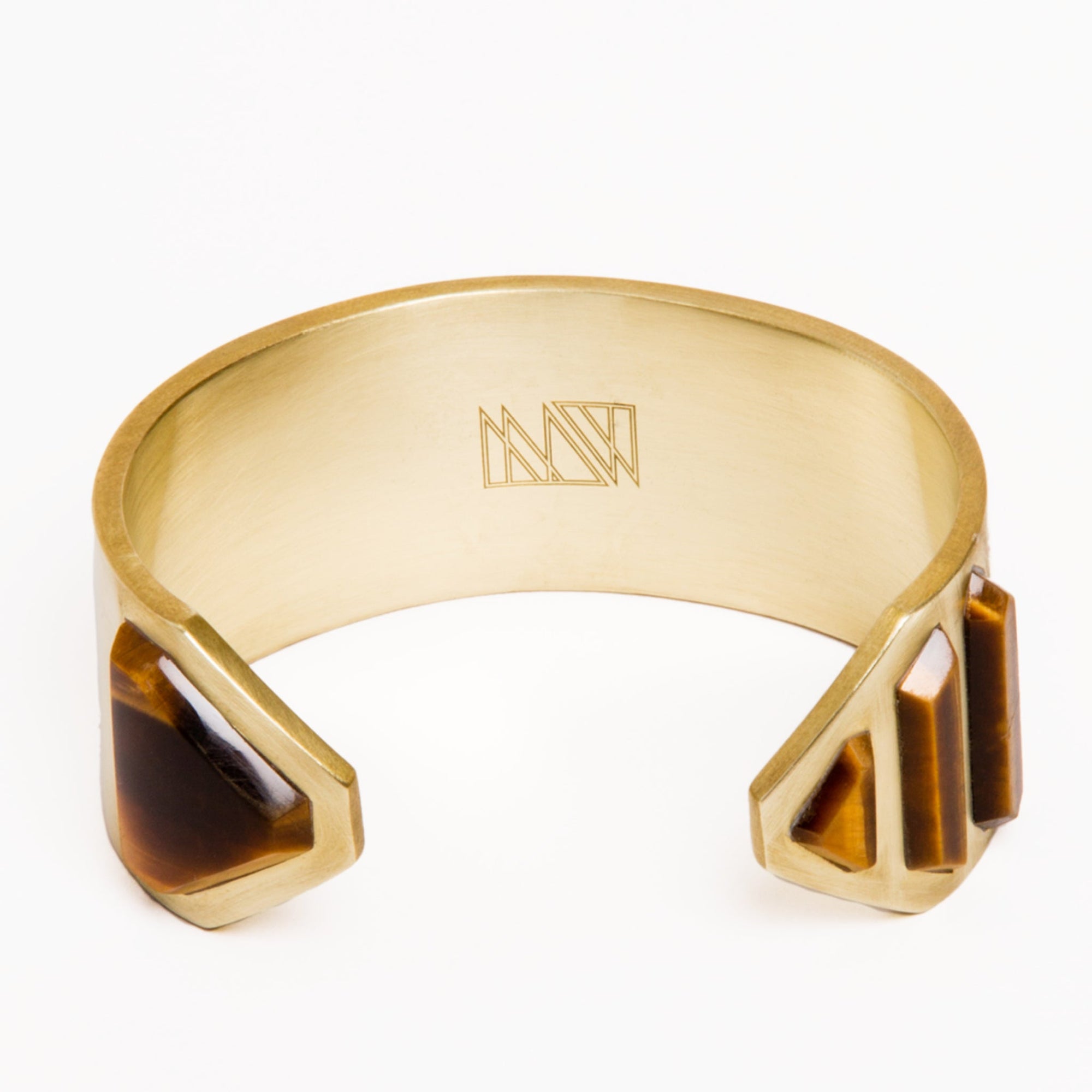 Vice Cuff | Recycled Brass | Tiger's Eye