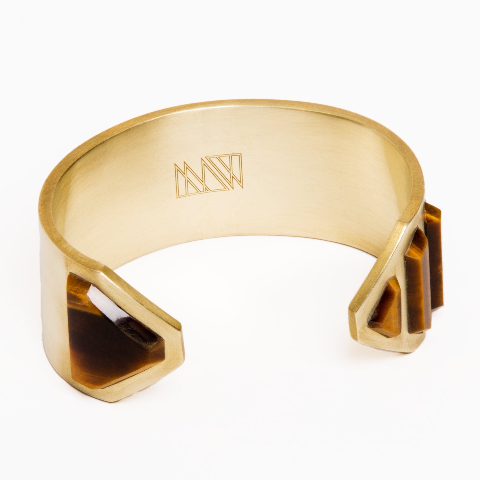Vice Cuff | Recycled Brass | Tiger's Eye