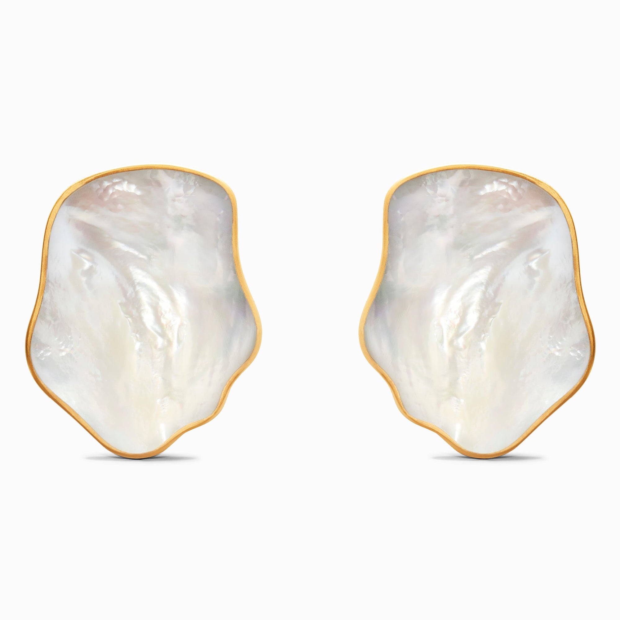 Wynona Earrings | 18K Gold-Plated on Brass | Mother of Pearl