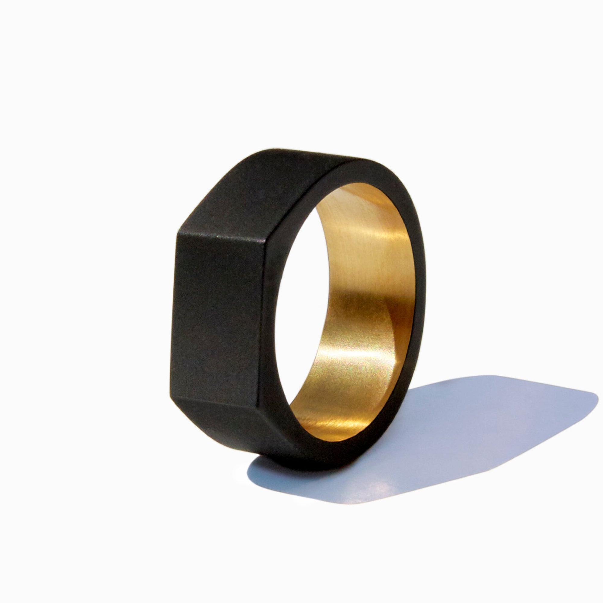 Paradox Ring | Recycled Brass | Matte Black