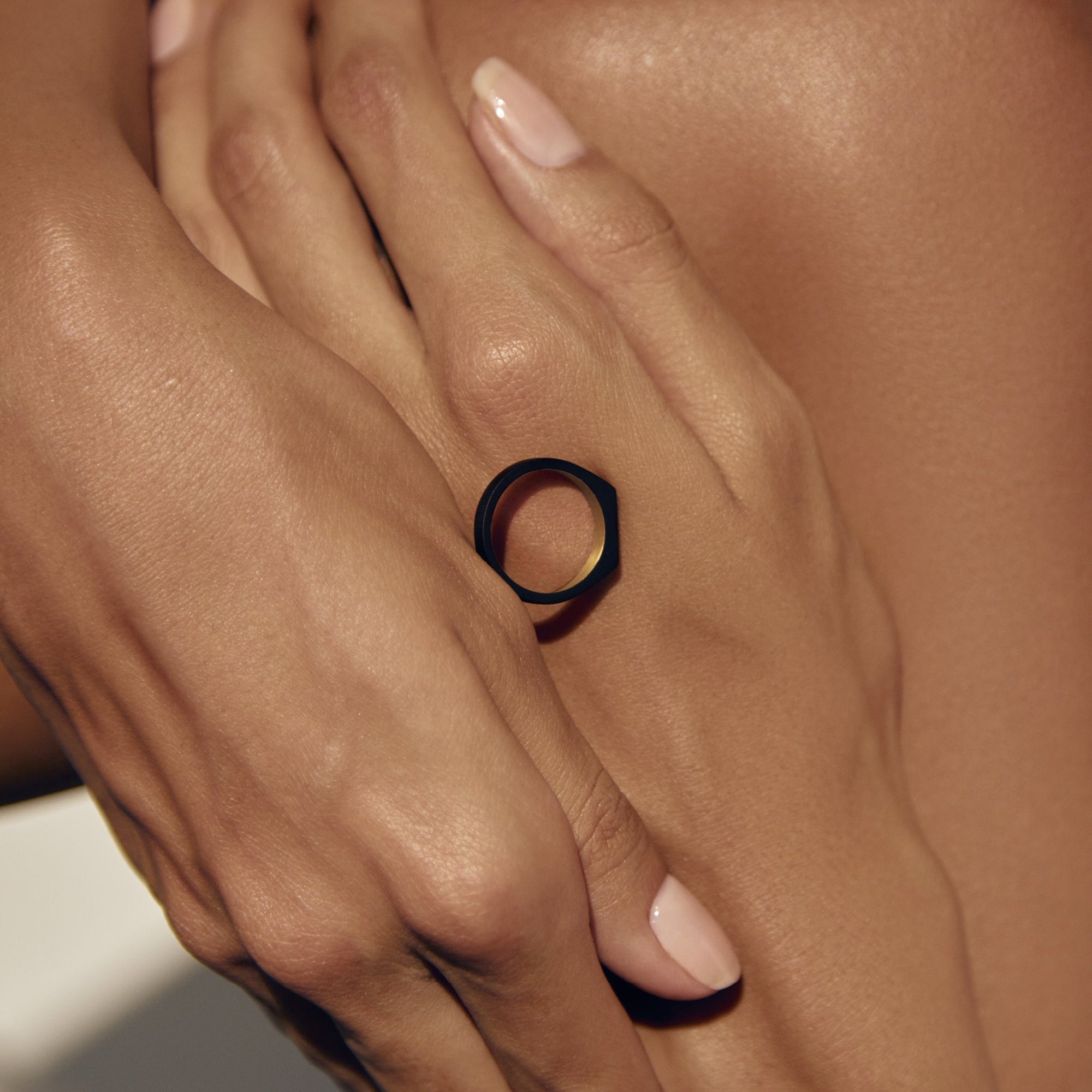 Theorem Ring | Recycled Brass | Matte Black