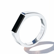Theorem Ring | Sterling Silver | Jet Black