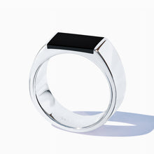 Paradox Ring | Sterling Silver | Jet Black