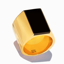 Primer Ring | 18K Gold-Plated on Brass | Jet Black