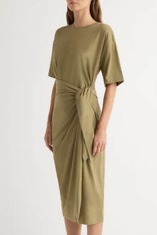 Renee | Noa Organic Cotton T-Shirt Wrap Dress in Size Extra Small 