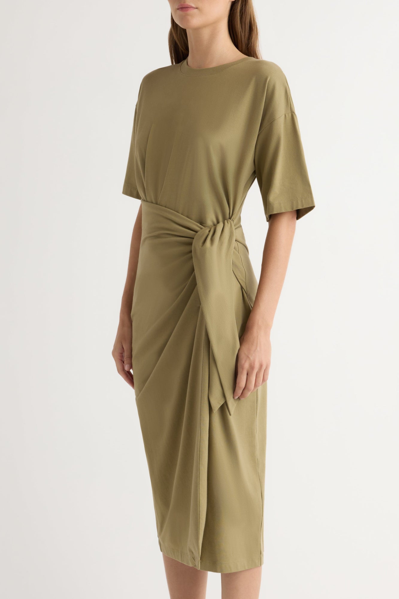 Renee | Noa Organic Cotton T-Shirt Wrap Dress in Size Extra Small 