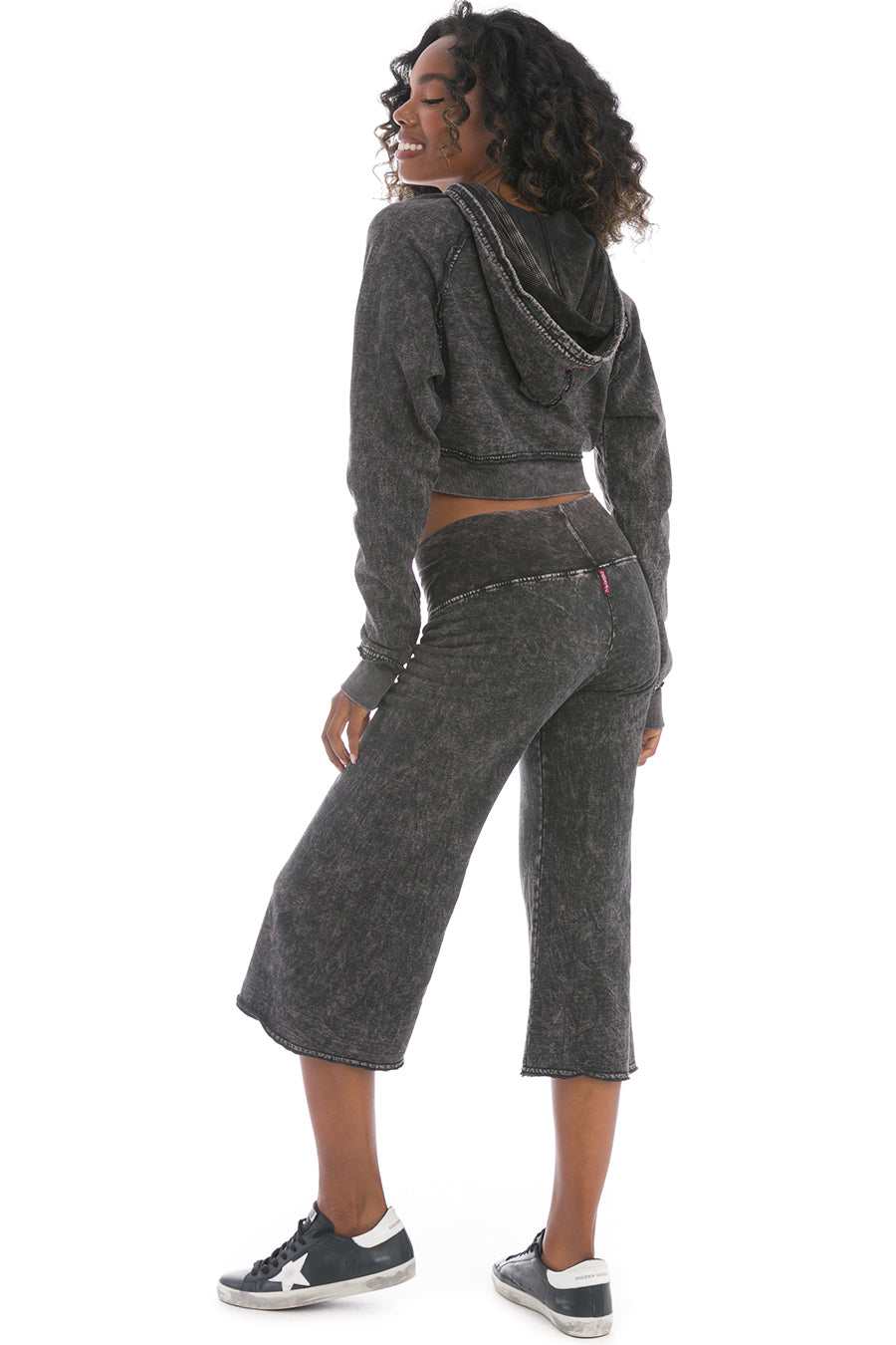 Women | Seamless Fleece Gaucho | Mineral Wash 6