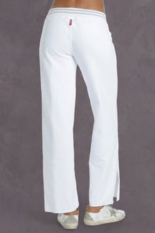 Women | Vintage Boxer Split Leg Sweatpant | White