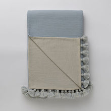 Bali Throw | Spa Blue/Ivory