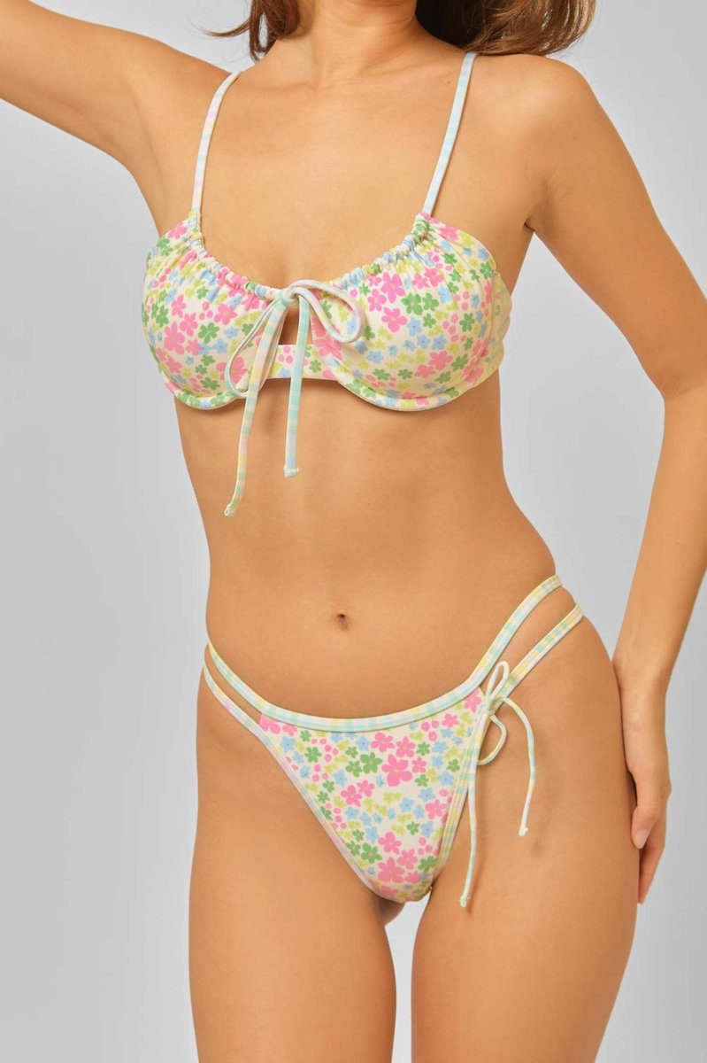 Women | Noey Underwire Tie Front Top | Pastel Party