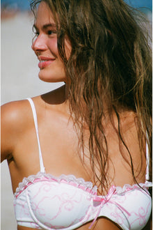 Tallie Bow Print Bikini | Pastry Pink