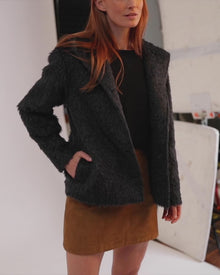 Women | Finn Coat | Black Melange