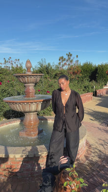 Meera Blouse | Black Organza