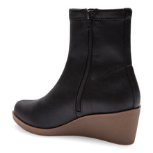 Binnie Bootie Wedge | Java Faux Tumbled Nubuck