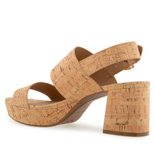Camilia Sandal Platform | Natural/Gold Cork
