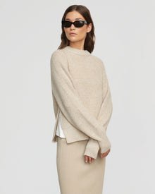 Renee | Roya Marled Boyfriend Sweater in Size Small