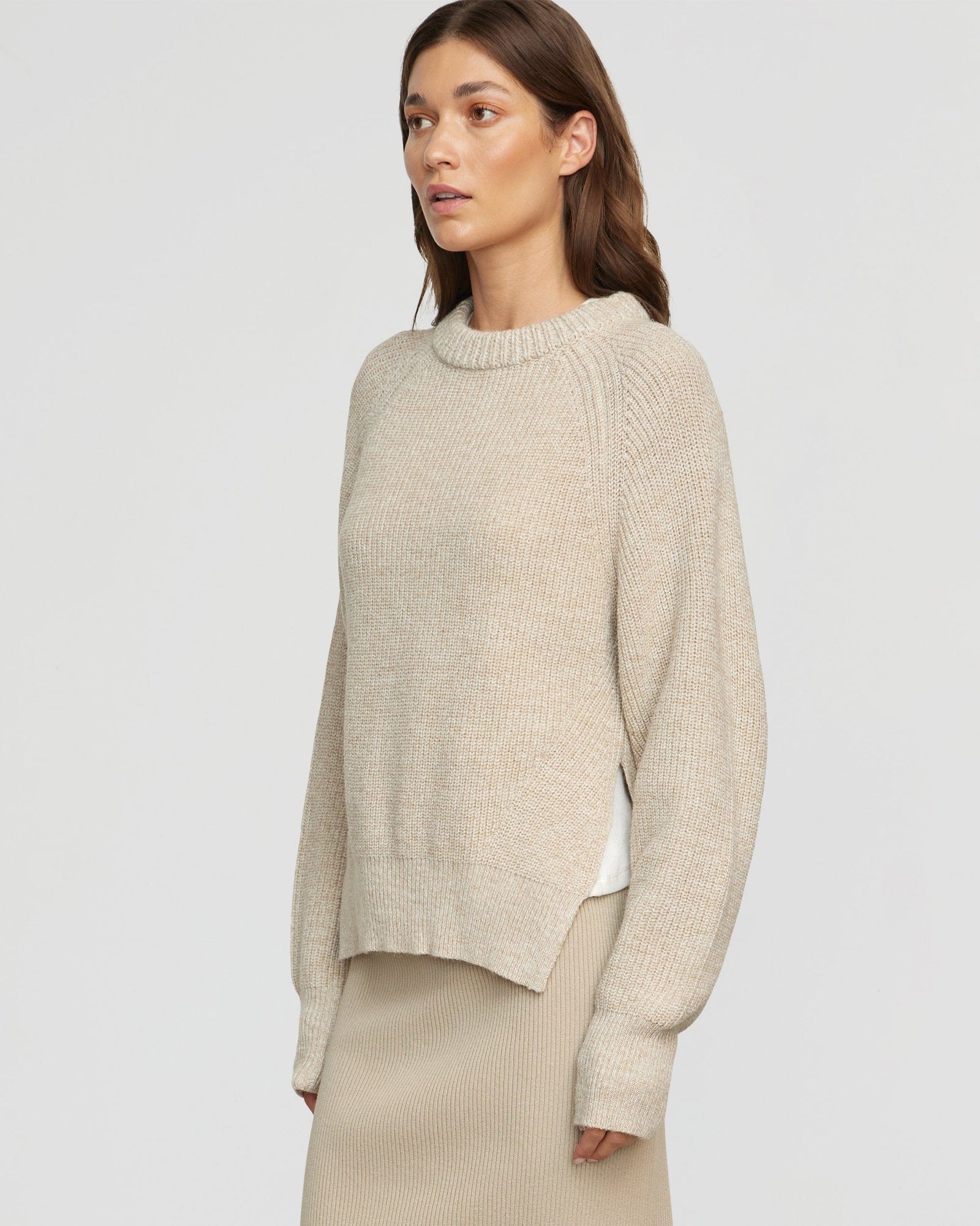 Renee | Roya Marled Boyfriend Sweater in Size Small