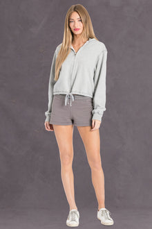 Women | Vintage Boxer Sweatshort | Cement