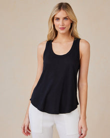 Scoop Neck Tank Top | Black
