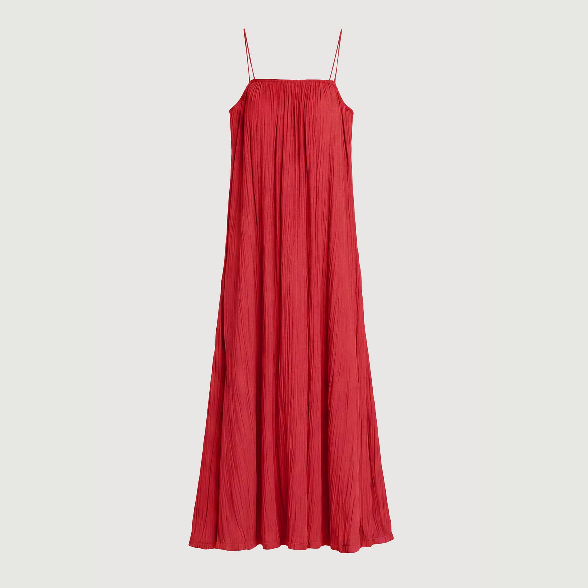 Solange Crinkled Maxi Dress (Petite) - Flat
