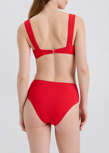 Womens | Lilo Ribbed Bikini Bottom | Lipstick Red