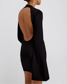 Womens | Narcia Knit Openback Mini Dress | Noir
