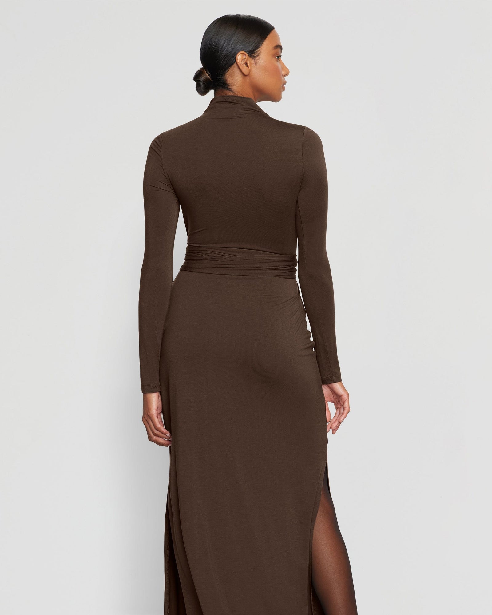 Luisa | Vero Tie-Front Long-Sleeve Dress in Size Medium