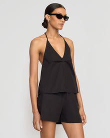 Vanessa | Vesna Organic Cotton V-Neck Halter Top in Size Small