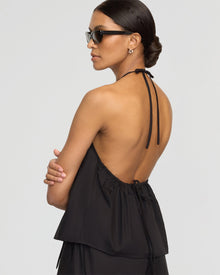 Vanessa | Vesna Organic Cotton V-Neck Halter Top in Size Small