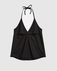 Vanessa | Vesna Organic Cotton V-Neck Halter Top in Size Small