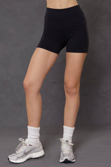 Women | High Rise Booty Short | Charcoal/Jet