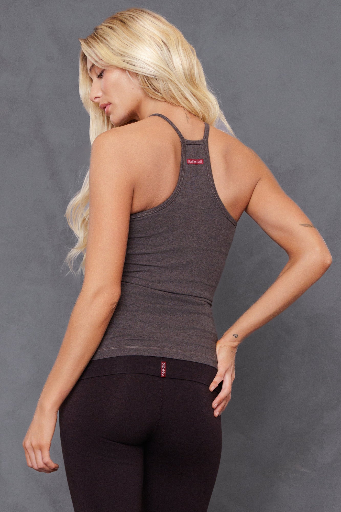 Women | Open Air Tank With Bra | Charcoal/Woodsmoke