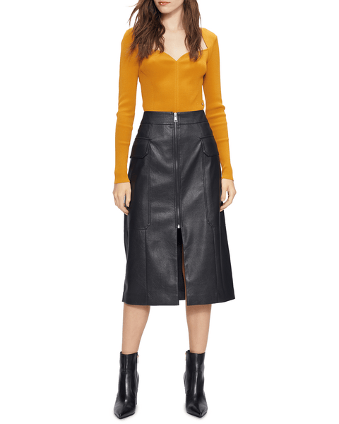 Women | Faux Leather Utility Penc | Black