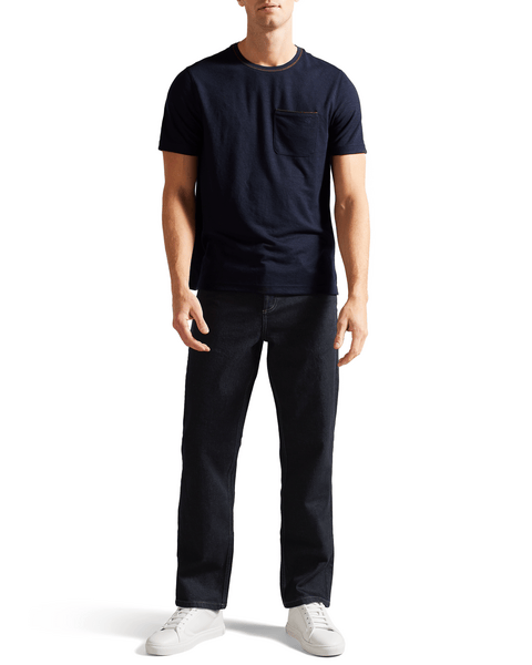 Men | Straight Fit Stretch Jean | Blue Pink