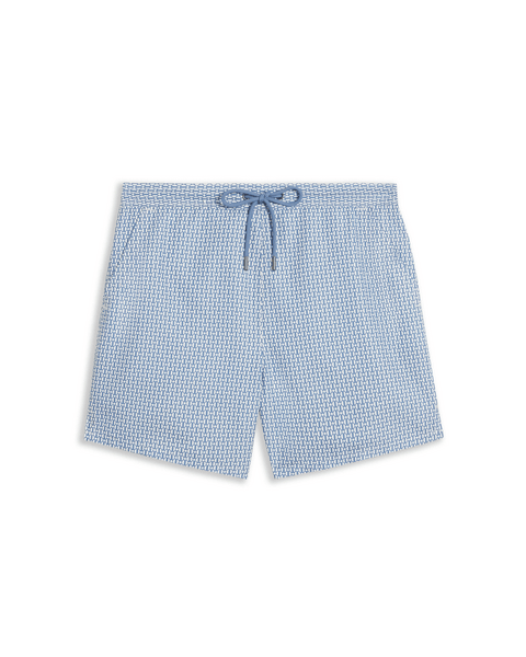 Men | Geometric Swimshort | Blue Pink