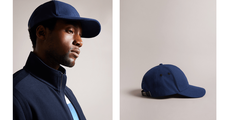 Men | Contrast Stitch Cap | Navy
