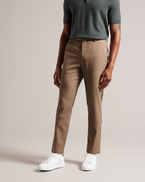 Men | Irvine Slim Fit Flannel T | Light Pastel Brown