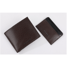 Men | Etched Leather Wallet And | Black
