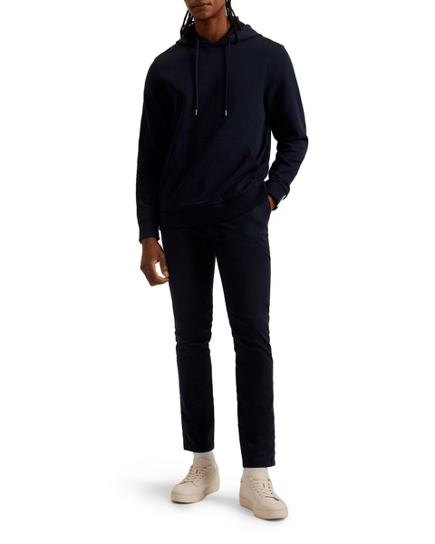 Men | Drotow Long Sleeve Regular Branded Hood | Navy