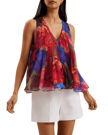 Women | Organza Tropical Bloom V | Multicolor (V2)