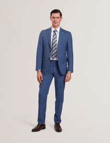 Men | Classic Wool Suit Jacket | Dark Blue (V2)