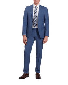 Men | Classic Wool Suit Jacket | Dark Blue (V2)
