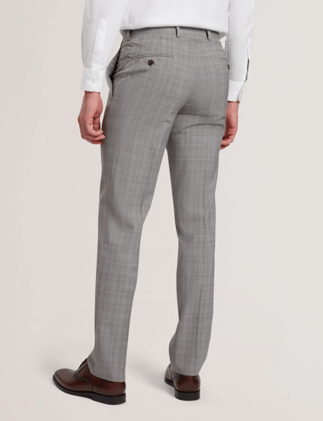 Men | Classic Wool Suit Trouser | Light Pastel Grey (V3)