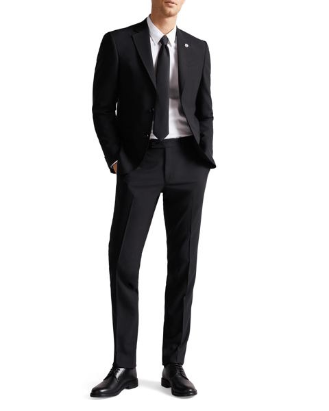 Men | Classic Wool Suit Trouser | Black