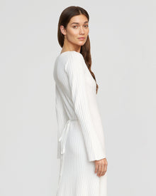 Renee | Wesley Ribbed V-Neck Sweater Dress in Size Small